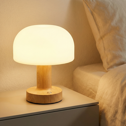 liveCozee Cordless Wooden Ambient Table Lamp