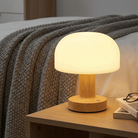 liveCozee Cordless Wooden Ambient Table Lamp