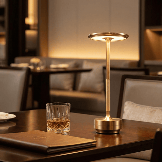 liveCozee Luma Pro Cordless Touch Table Lamp Warm Gold