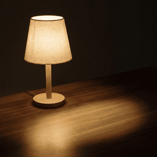 liveCozee Nordic Solid Wood Pull-Chain Table Lamp